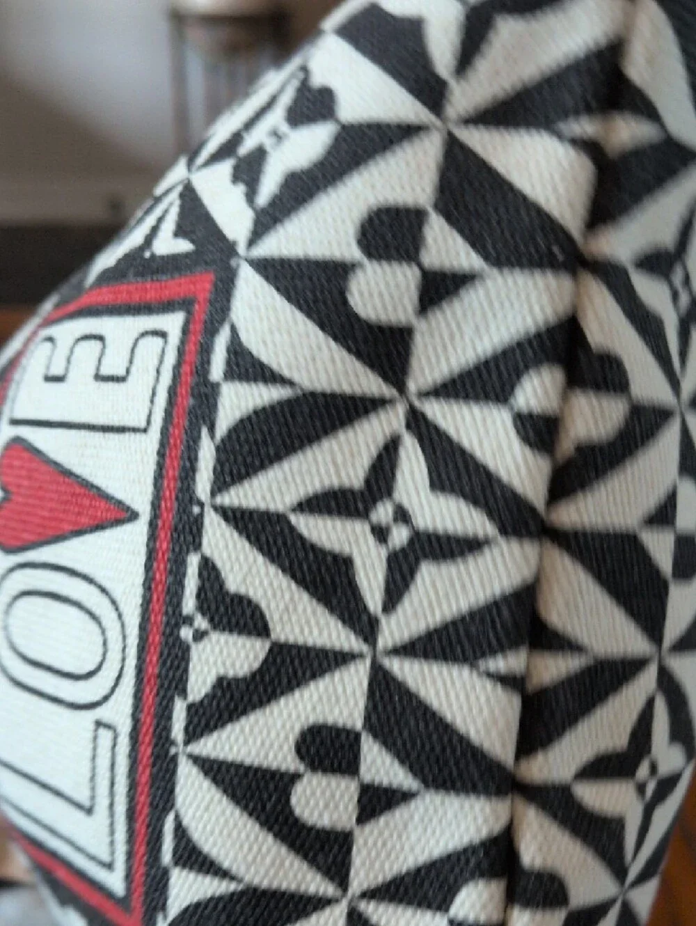 Brighton LOVE Zip Pouch with Black & White Pattern